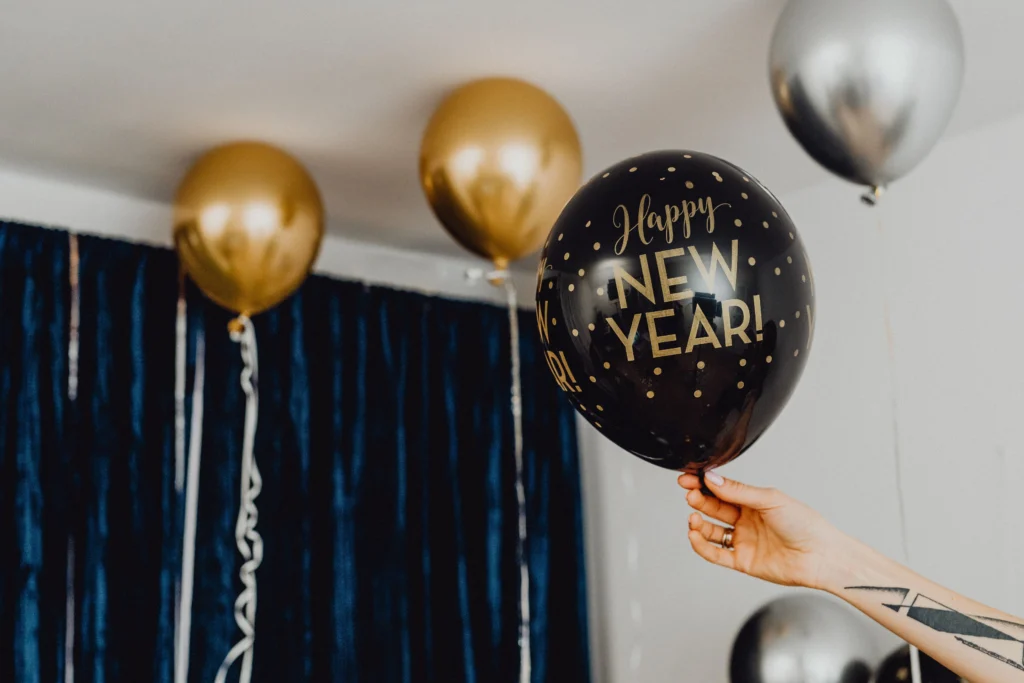 Feestversiering oud en nieuw ballonnen