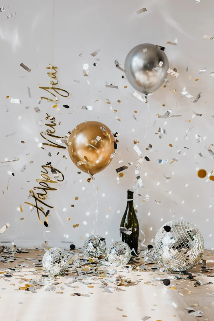 Ballonnen en confetti